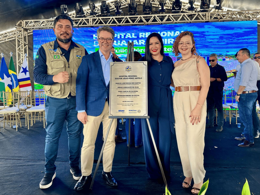 Cristiane Lopes participa da entrega do Novo Hospital Regional de Guajará-Mirim